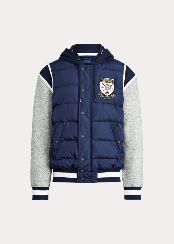 Men's Polo Ralph Lauren Down-Paneled Baseball Jackets | 145870DZW